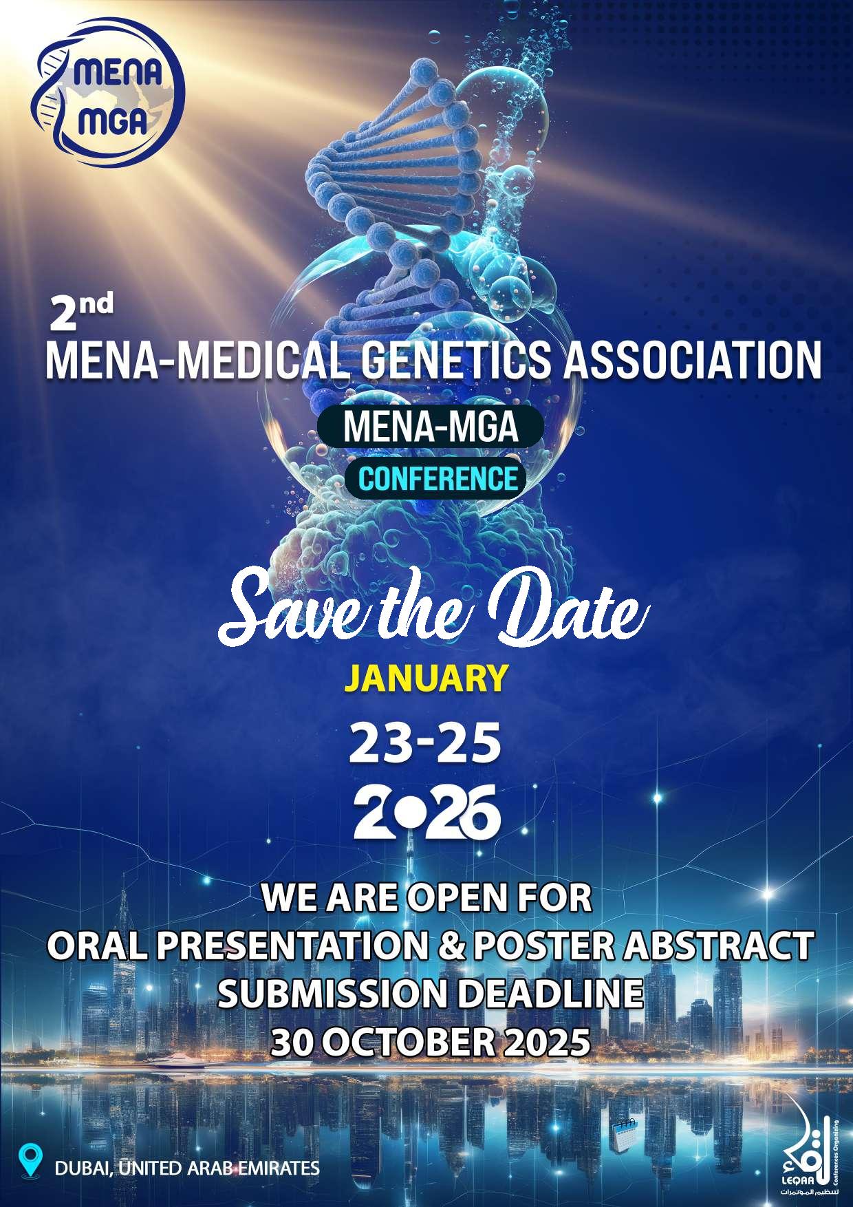 2nd MENA Medical Genetics Association MENA-MGA Poster